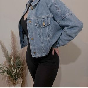 NWT Crop Denim Jacket